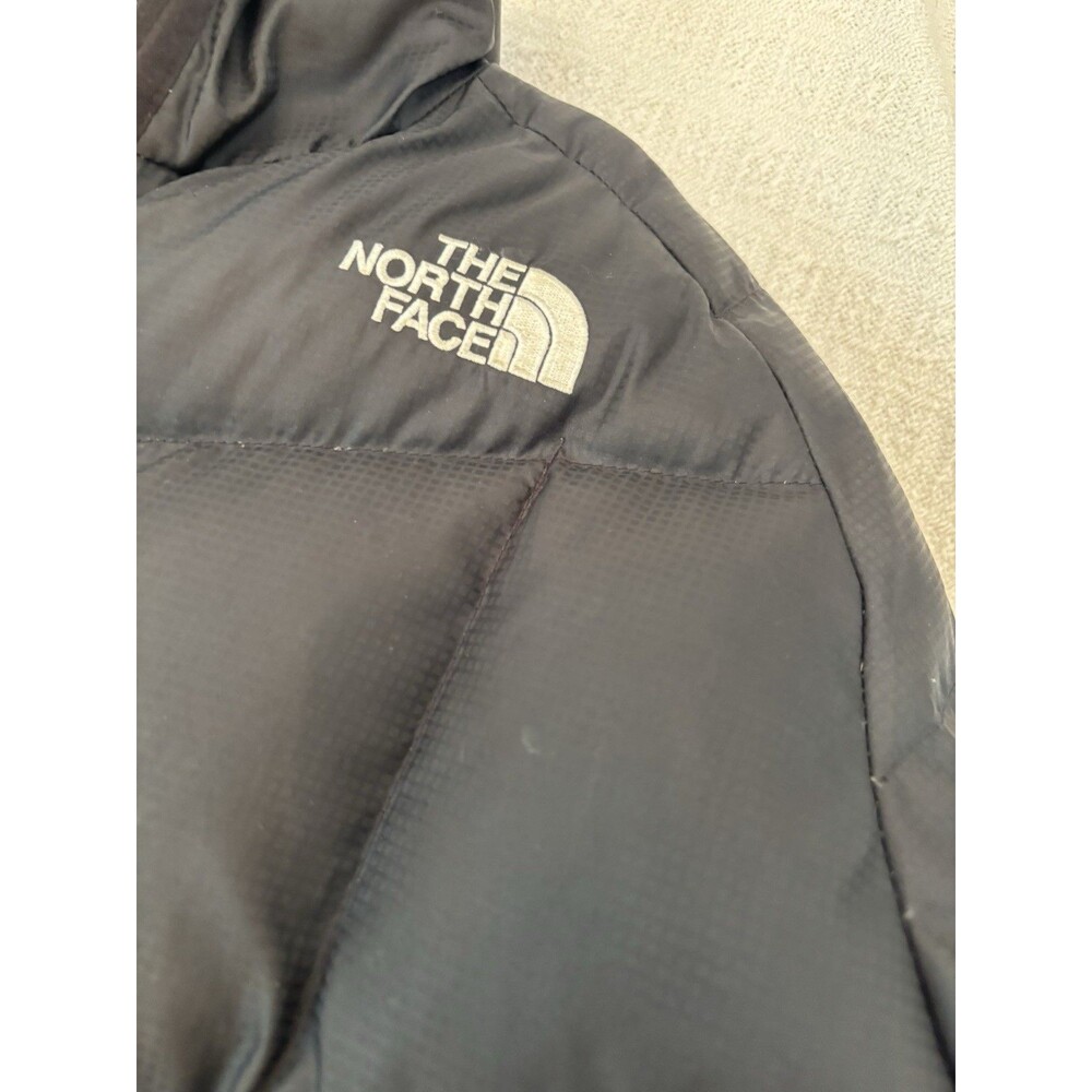 The North Face Gatebreak 550 Down Mens Medium Black Ripstop Hooded Puffer Jacket - Picture 2 of 12